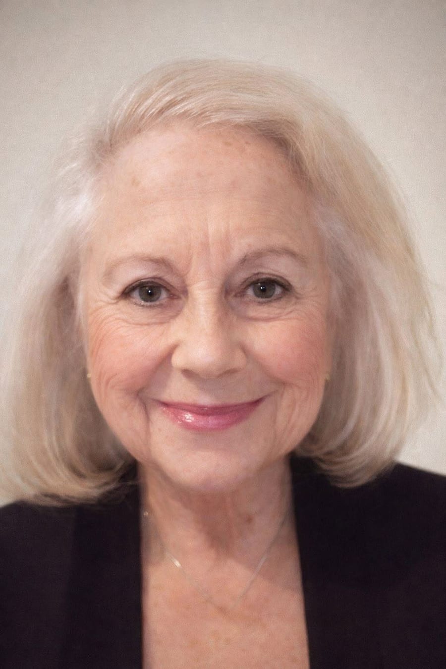 Harriet Katz, photographed against a pale backdrop